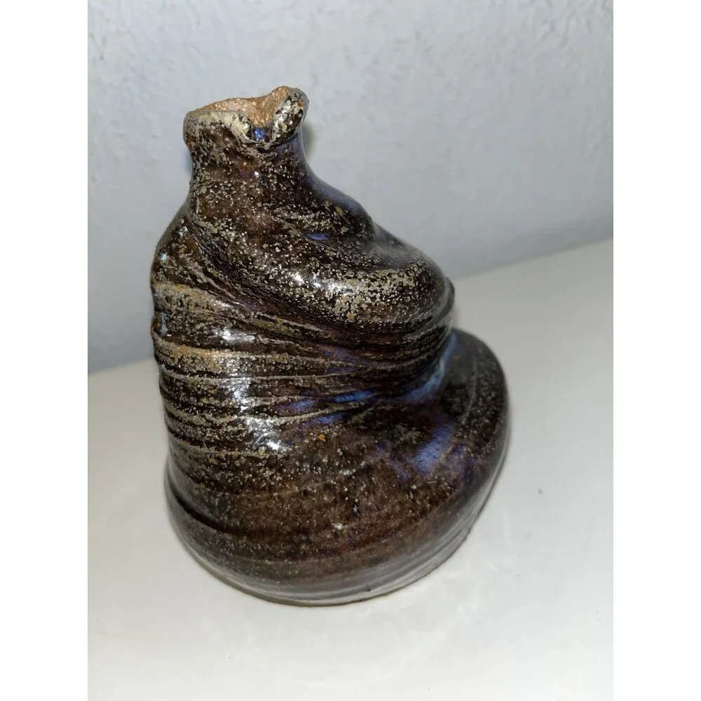 Hand-Thrown Studio Pottery Organic Form Vase